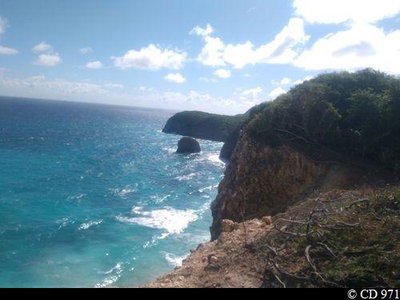 Vue sur la Pointe Saragot et le rocher la Frégate