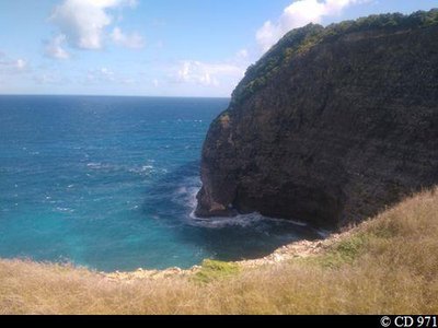 Vue sur la Pointe Abraham depuis l'Anse Ballet