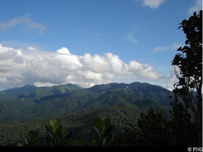 point de vue sur les crêtes depuis la Mamelle de Pigeon