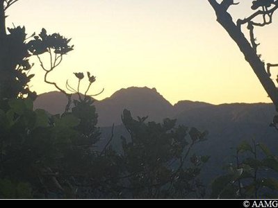 Soufrière au lever du soleil