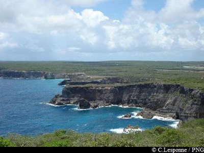 vue vers les falaises (sud)