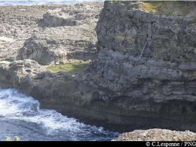 accès des pêcheurs aux falaises