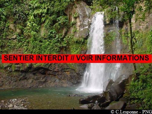 3ème Chute du Carbet (accès interdit au pied de la cascade)